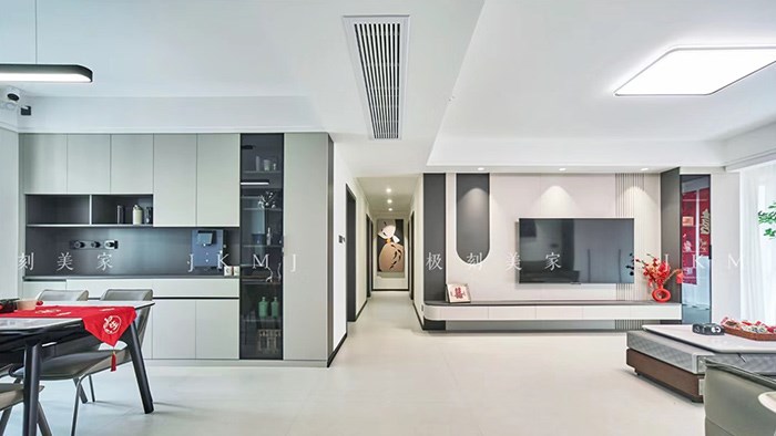 长沙-名士豪庭-109m²现代极简·极刻美家全屋整装