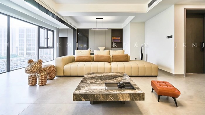 长沙-明月江南-133m²现代极简·极刻美家全屋整装