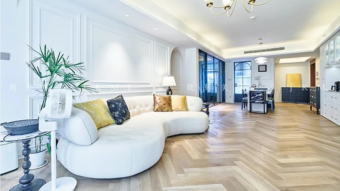 湖南长沙-北辰瀚江府-174m²法式奶油·极刻美家全屋整装