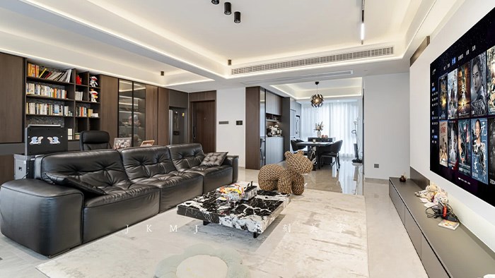 保利和光尘樾-127㎡现代黑白灰·极刻美家