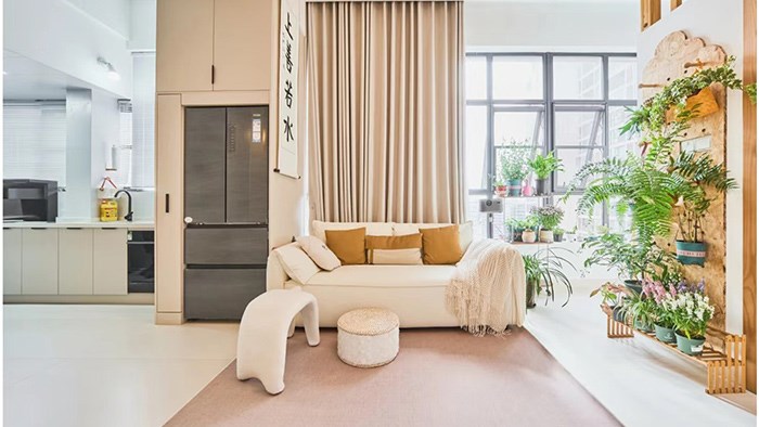 长沙环亚高铁芯城60㎡现代奶油·极刻美家